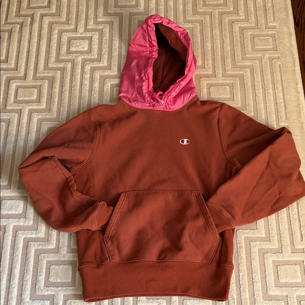 Champion hoodie with nylon hood